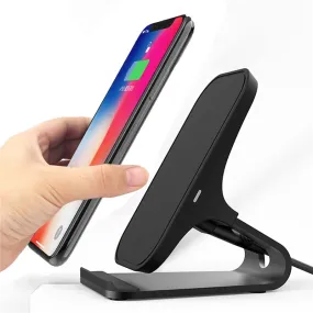 Chargeur Sans Fil Qi Charge Rapide Universel Smartphone Noir