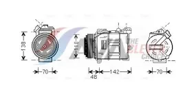 Compresseur, climatisation AVA COOLING BWK015 