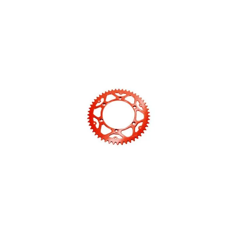Couronne ART 50 dents alu ultra-light anti-boue pas 520 type 8000 rouge