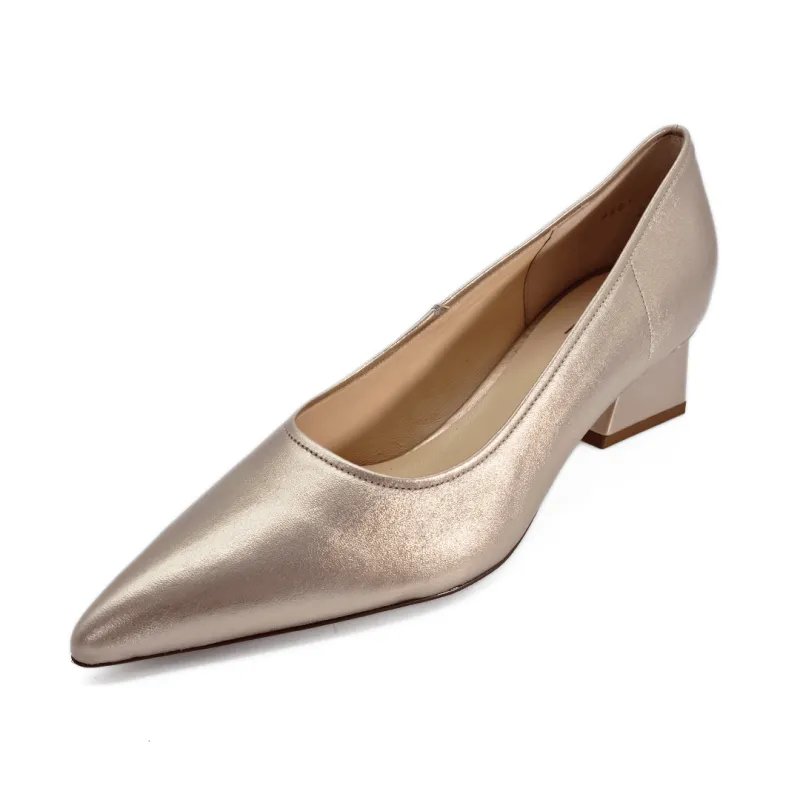 Escarpin pour femme en cuir rose gold - Hōgl - Scarpe chaussures