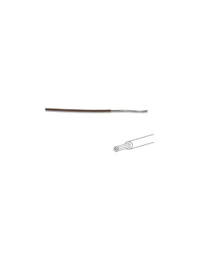 Fil de c,blage - ø 1.4 mm - 0.2 mm² - multibrin - brun-Fil de c,blage - ø 1.4 mm - 0.2 mm² - multibrin - brun