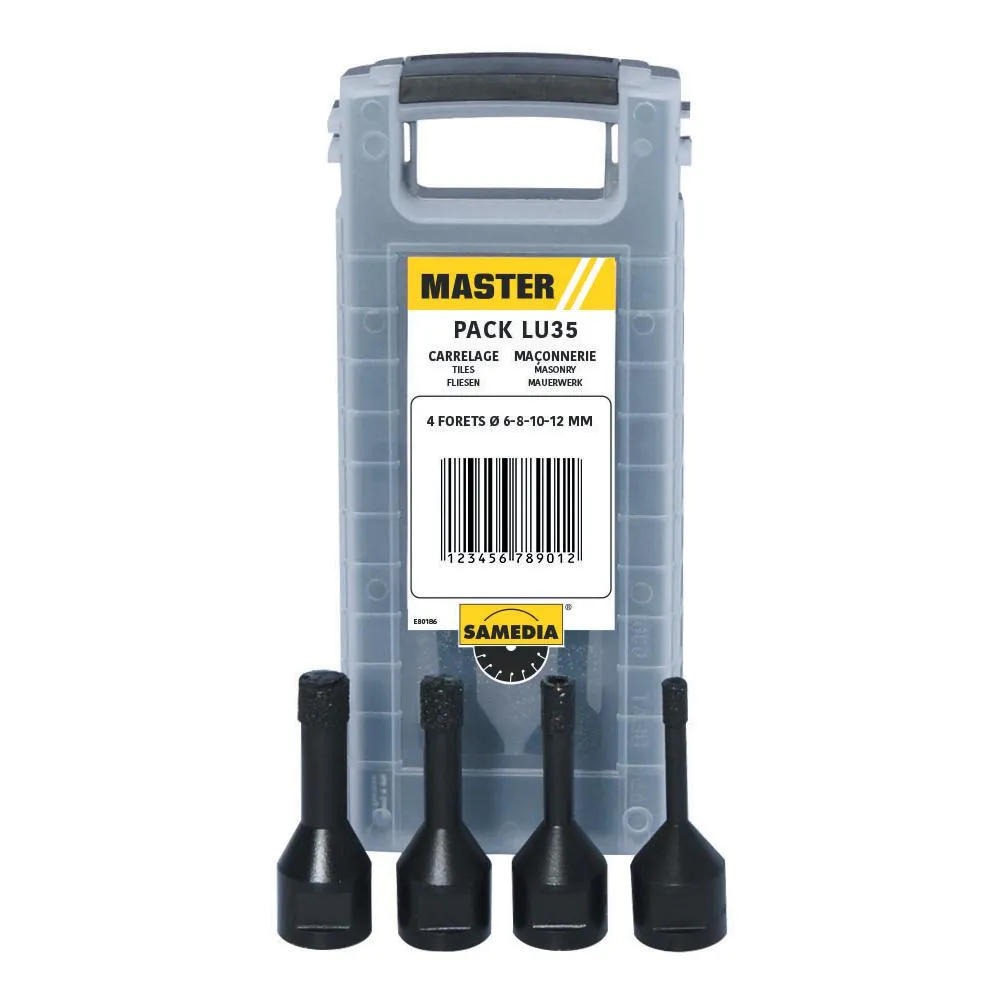 Foret carrelage Ø6 A 12mm M14 pack 4 