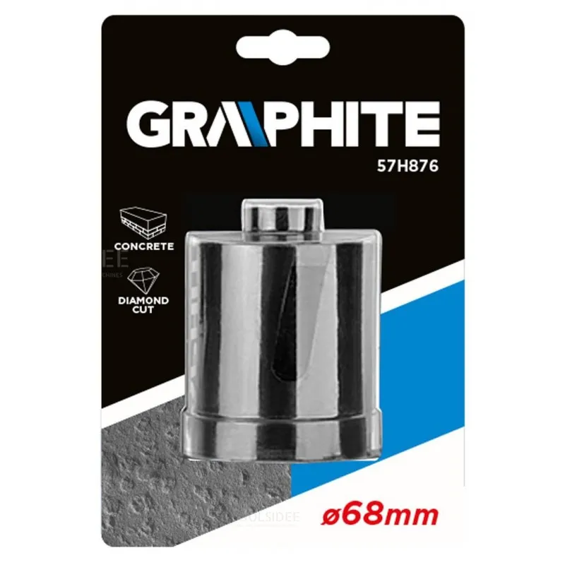 Foret coffret GRAPHITE - fraise-trou - segment 68x75x8mm - diamant