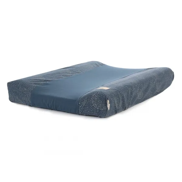 Housse de matelas à langer Calma Gold bubble night blue