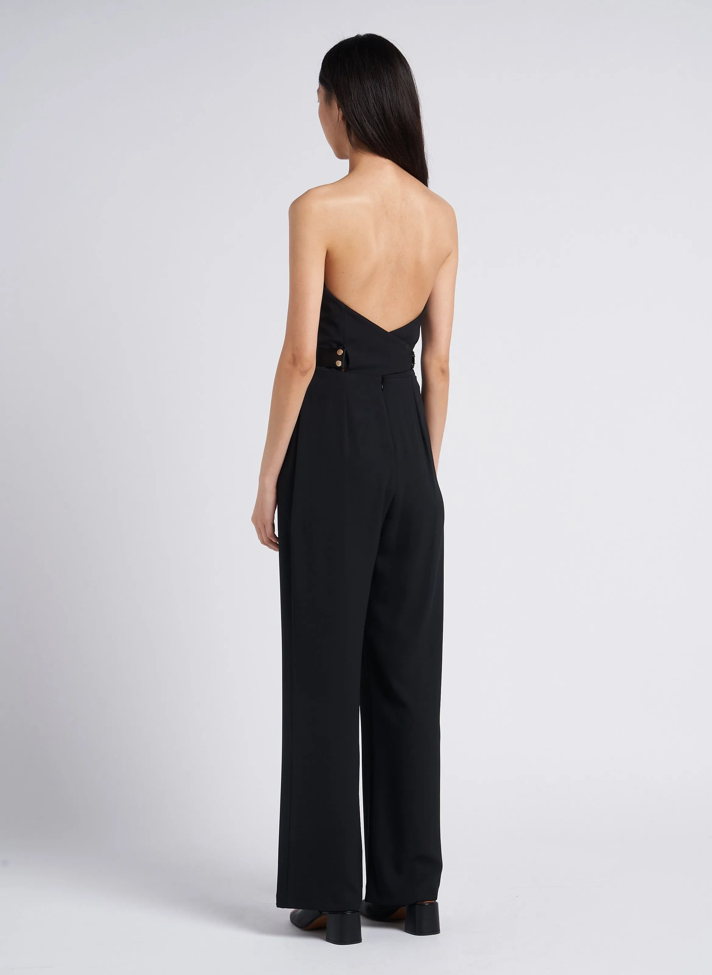 JONAK  Mules à talon en cuir butterfly - Noir