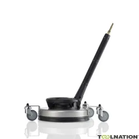 Kränzle Accessoires 41891 Nettoyeur rond UFO long en acier inoxydable 350 mm avec roues et buse à dégagement rapide D12 taille 0