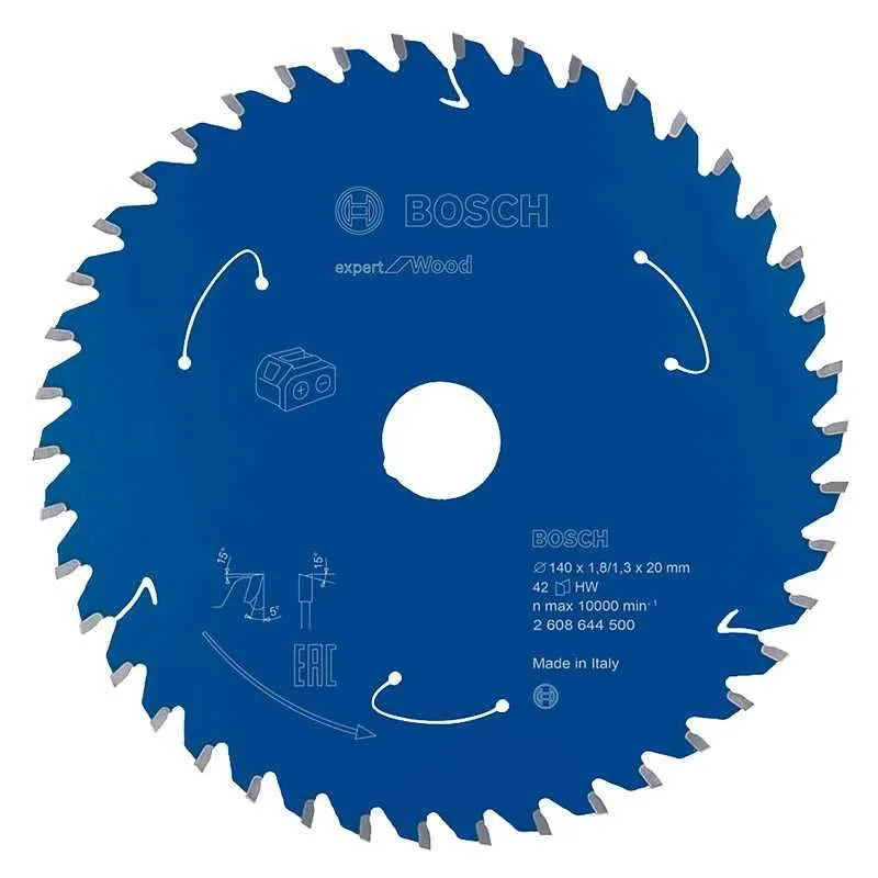 Lame BOSCH 2608644500\tBois  140 mm 42 dents pour Scie circulaire