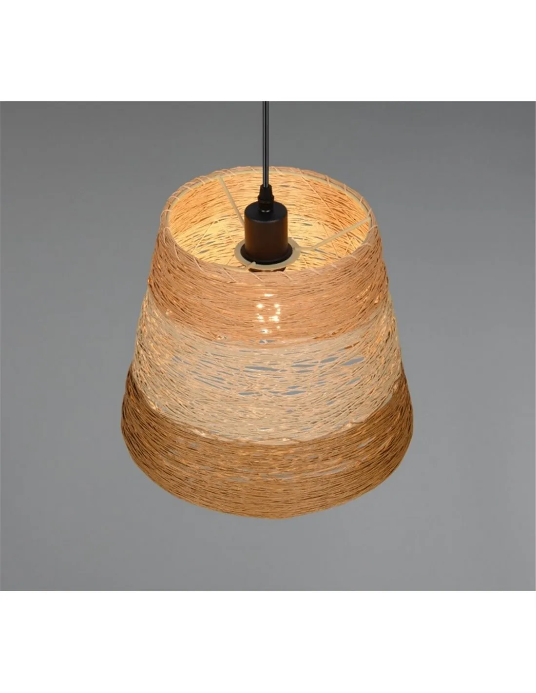 Lampe à suspension en fil de papier JOELINE E27 IP20 | LeonLeds
