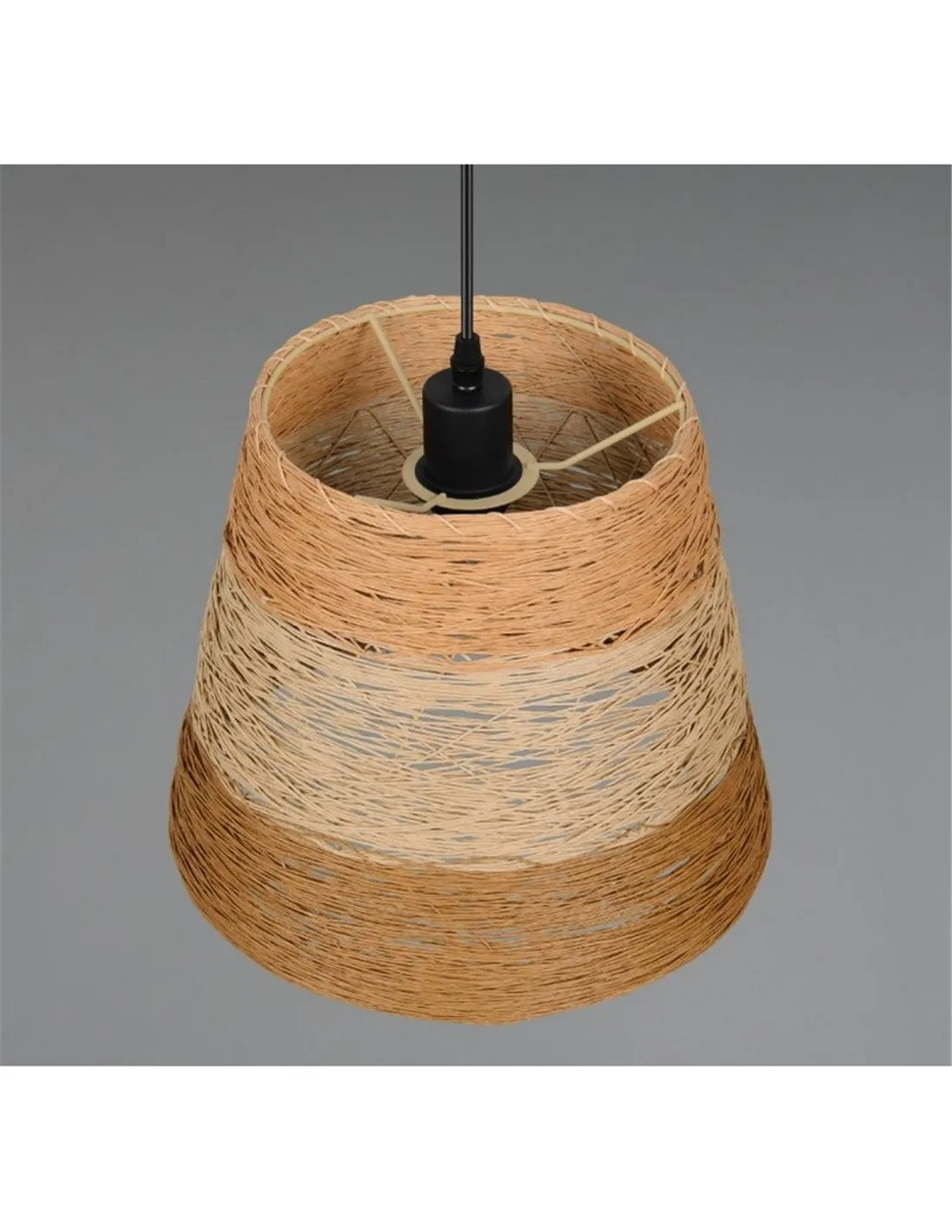 Lampe à suspension en fil de papier JOELINE E27 IP20 | LeonLeds