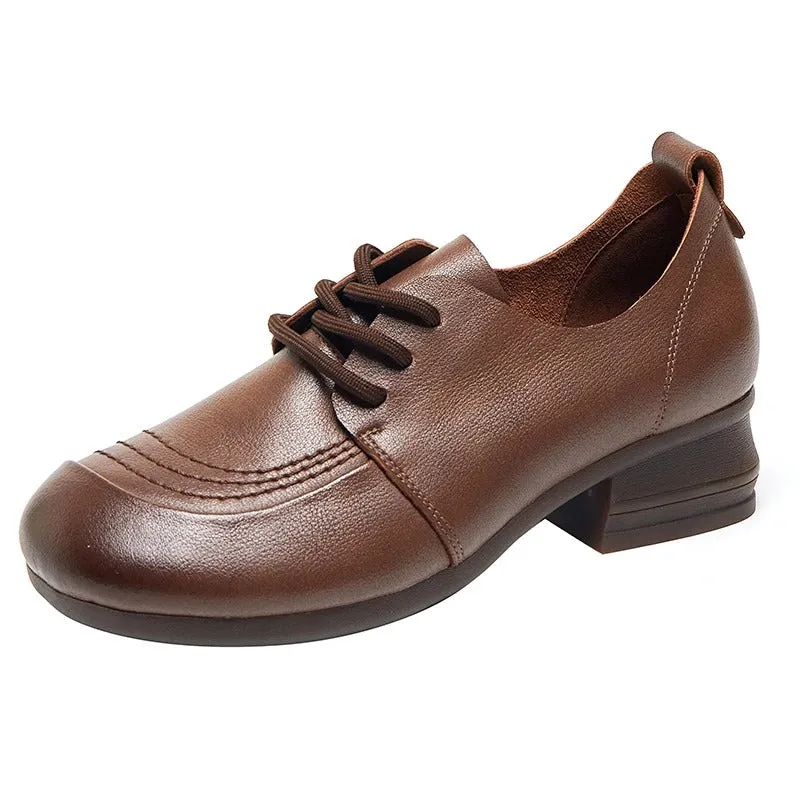 Mocassin talon de 4 cm pour femme