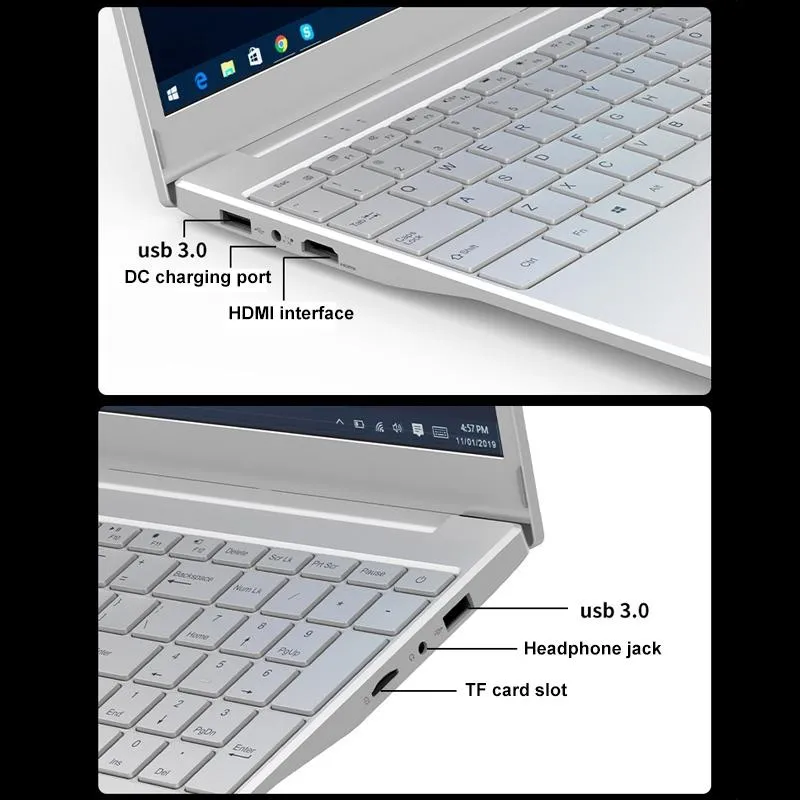 Ordinateur Portable 15.6 Pouces 16GB 256GB Windows 10 Rose Gold