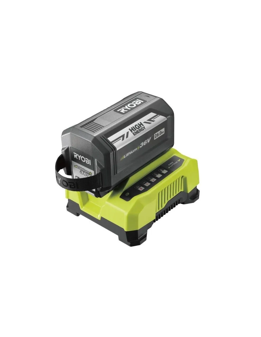 Pack batterie Ryobi 36V 6Ah + chargeur 6A RY36BC60A-160