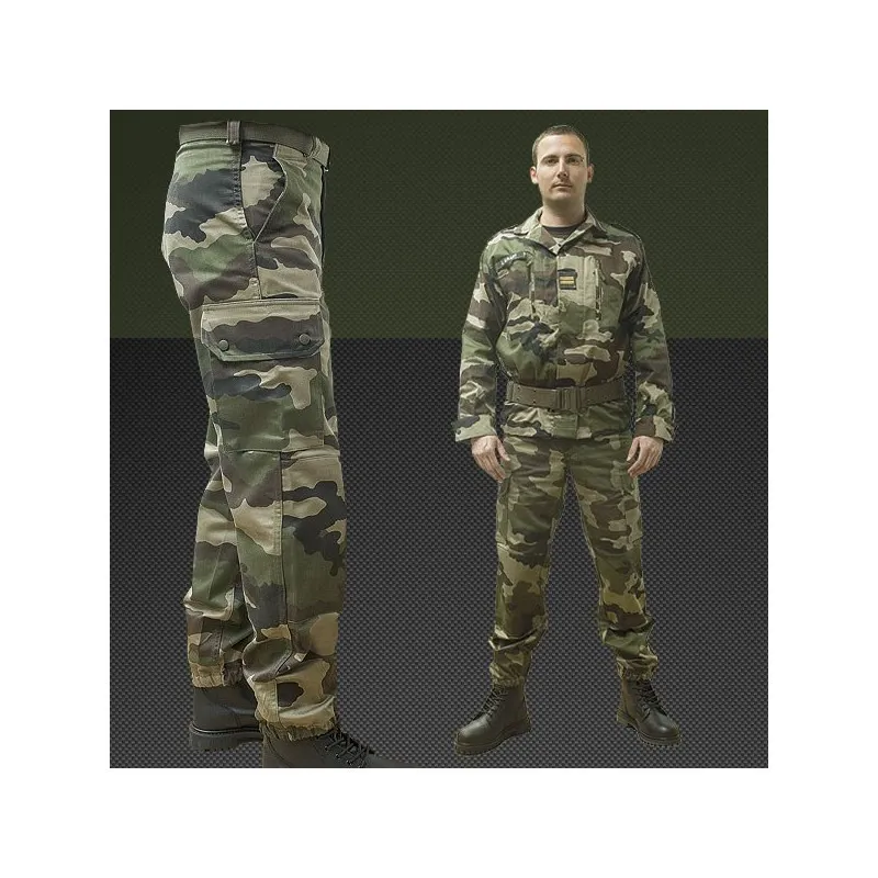 Pantalon militaire pince F2 AT camo OPEX,court