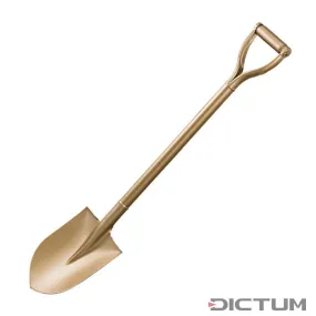 Pelle bêche pointue » Golden Elephant «, en acier massif, 82 cm