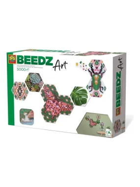 Perles à repasser : Beedz Art - Hex tiles botanique - N/A
