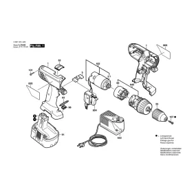 Pièces détachées Perceuse BOSCH GSR 12 VE-2 06019515BE