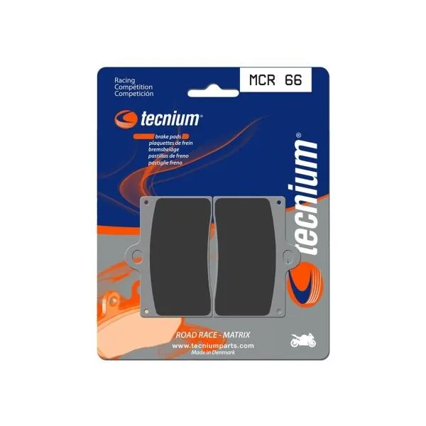 Plaquettes de frein TECNIUM Racing métal fritté carbone - MCR66