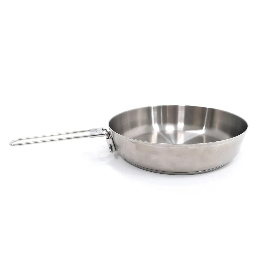 Poêle 500 pour le camping en acier inoxydable avec double fond - 1,2l - 20cm