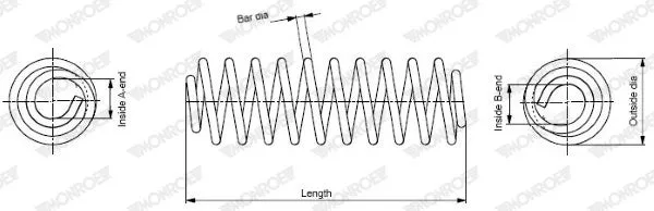 Ressort de suspension MONROE SP4023 