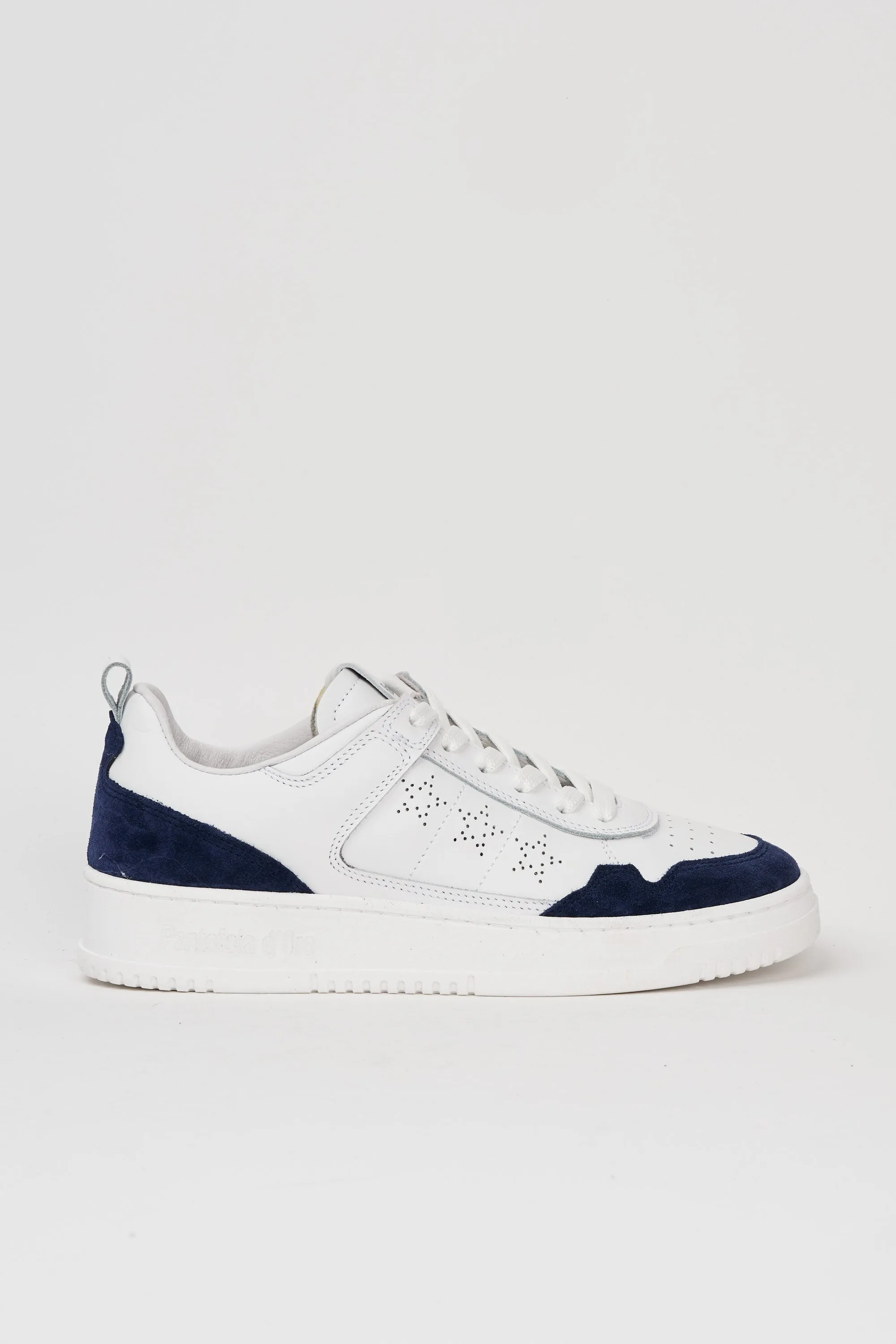 Sneakers uomo Penalty in pelle bianca e blu