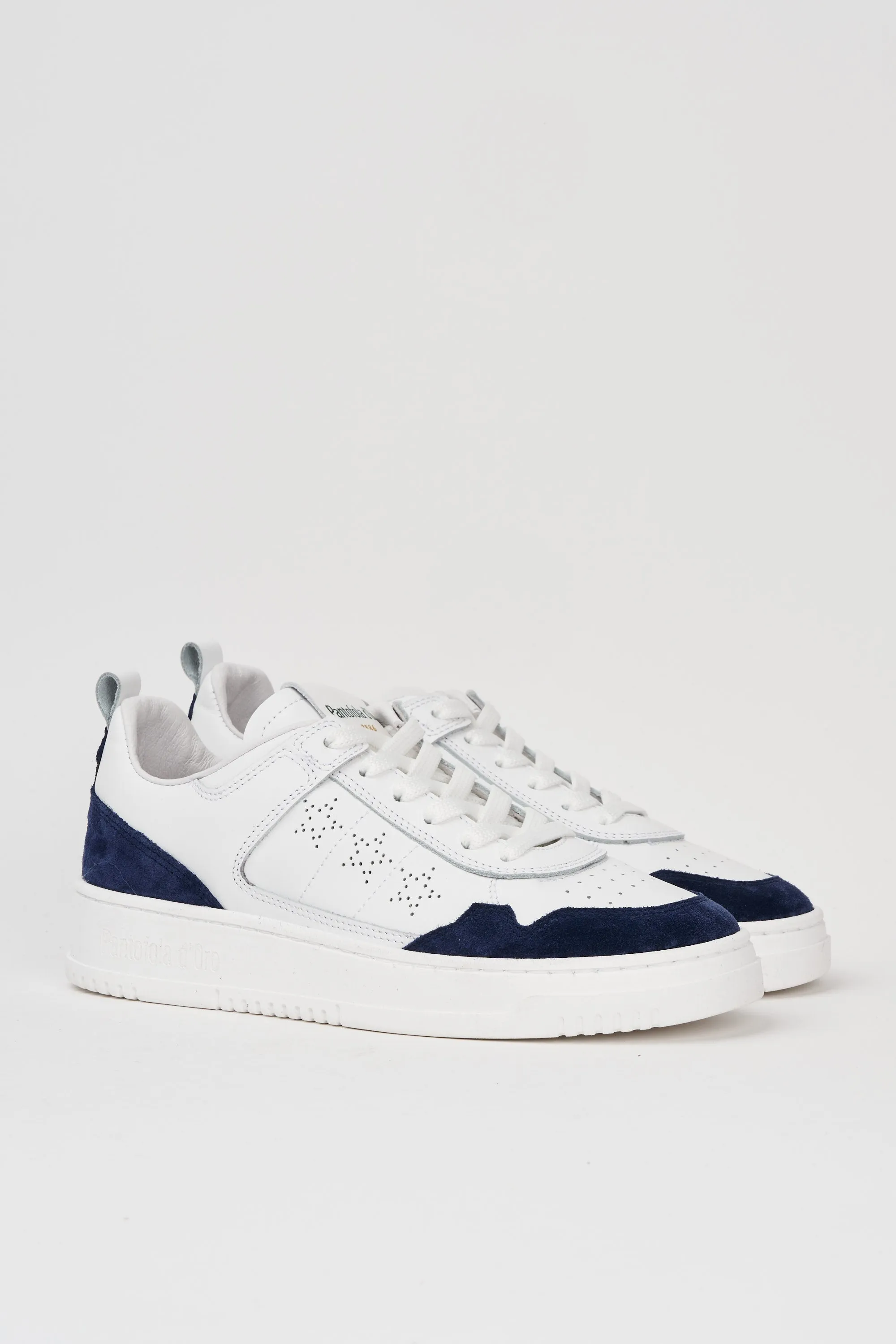 Sneakers uomo Penalty in pelle bianca e blu