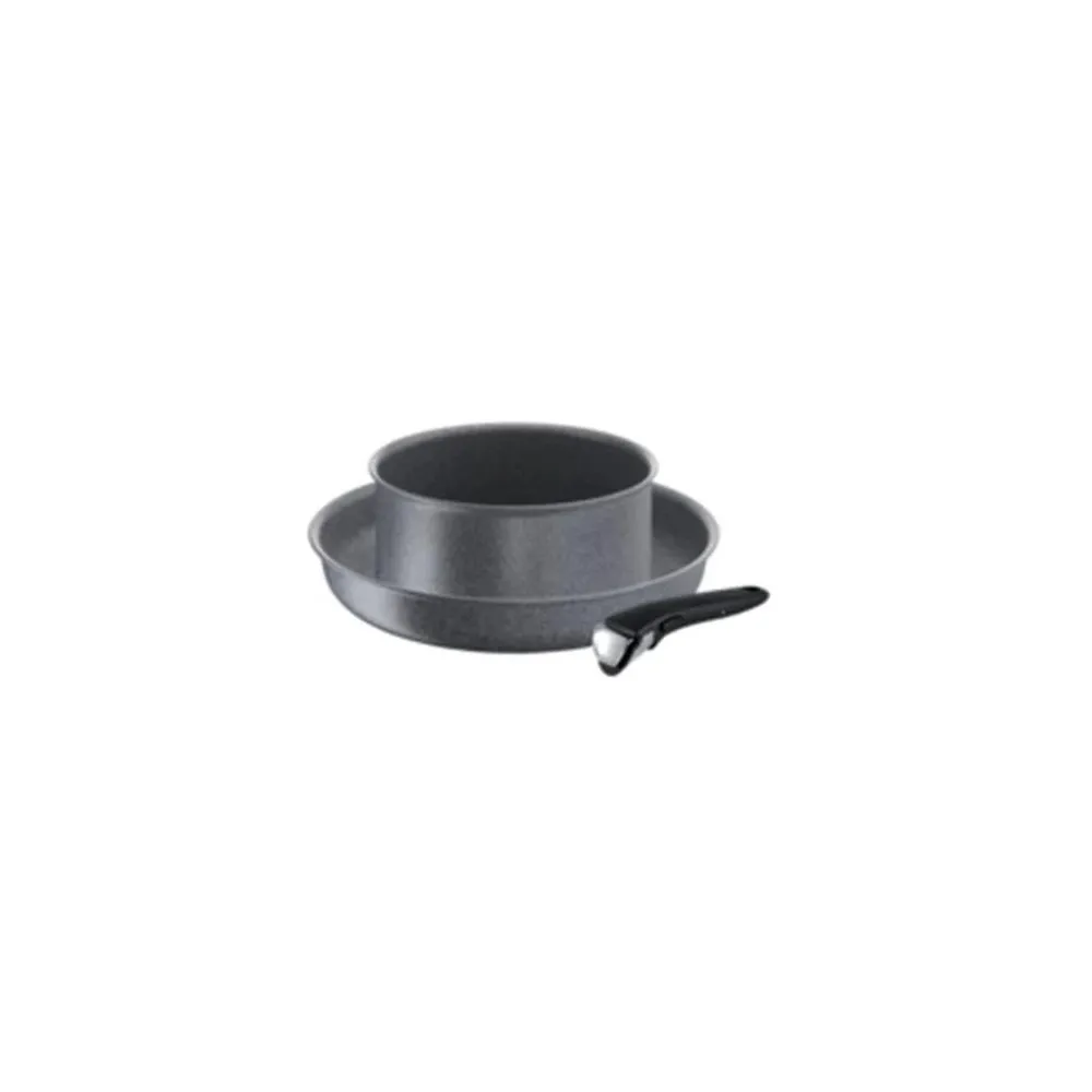Tefal lot de 1 poêle 28cm et 1 casserole 20cm aluminium antiadhésif + poignée - l6829202