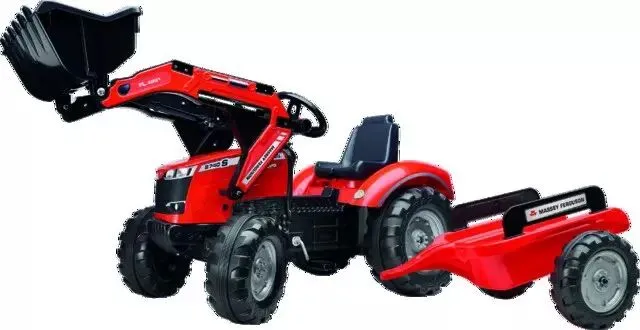 Tracteur m-f s8740 avec chargeur + remorque