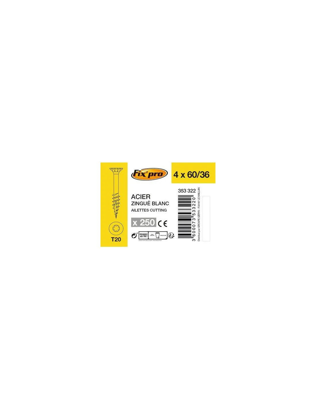 VIS AG.FPTF TX+ 4,0X 60 /250 FIXPRO FPRO111AC4060